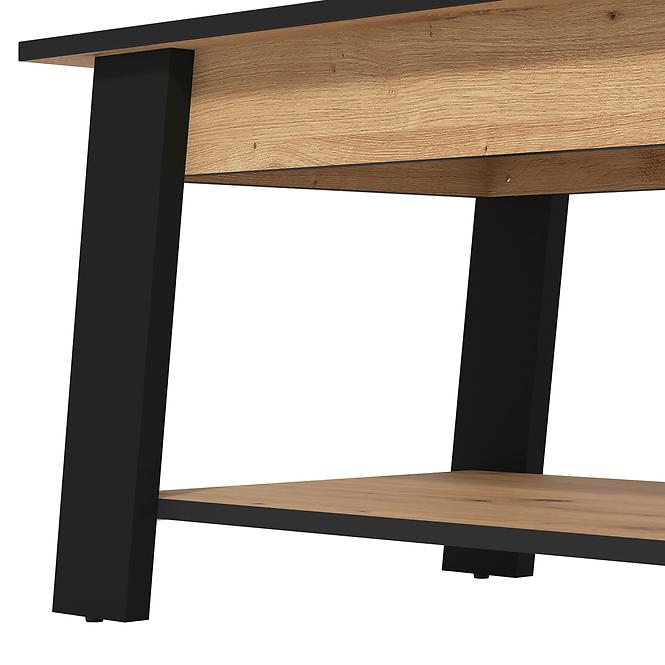 Dohányzóasztal Piave Artisan/Fekete 11013083,6