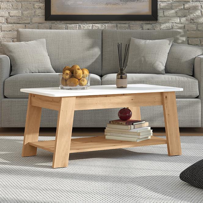 Dohányzóasztal Piave Artisan/Fehér 11013082,7