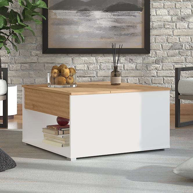 Dohányzóasztal Taranto Artisan/Fehér 11013076