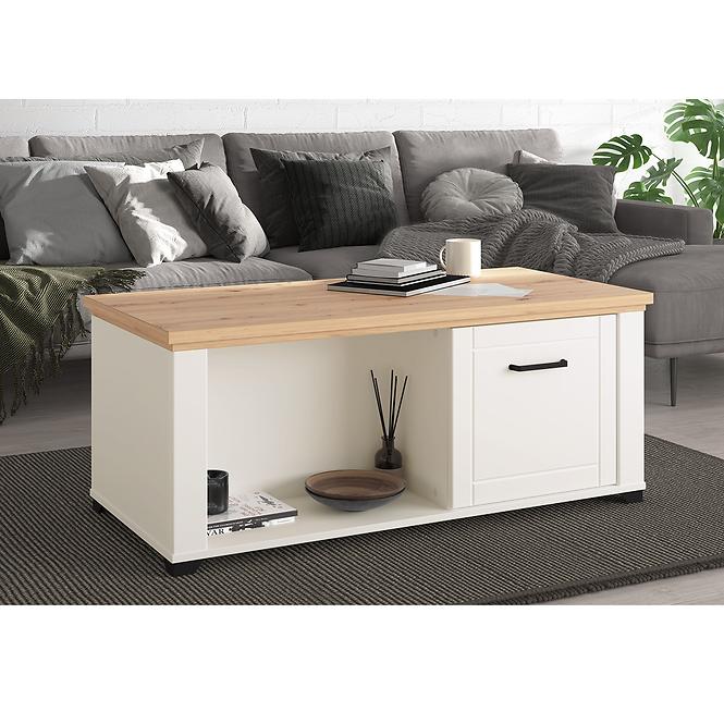 Dohányzóasztal Valencia M Artisan/fehér 11011433