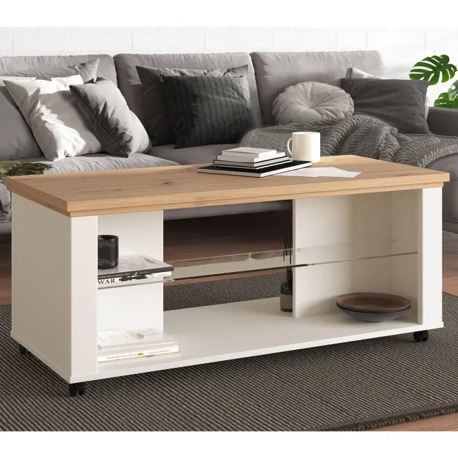 Dohányzóasztal Valencia Ks Artisan/fehér 11011461