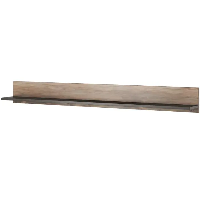 Függő polc Larona 02 185 cm tölgy satin nussbaum