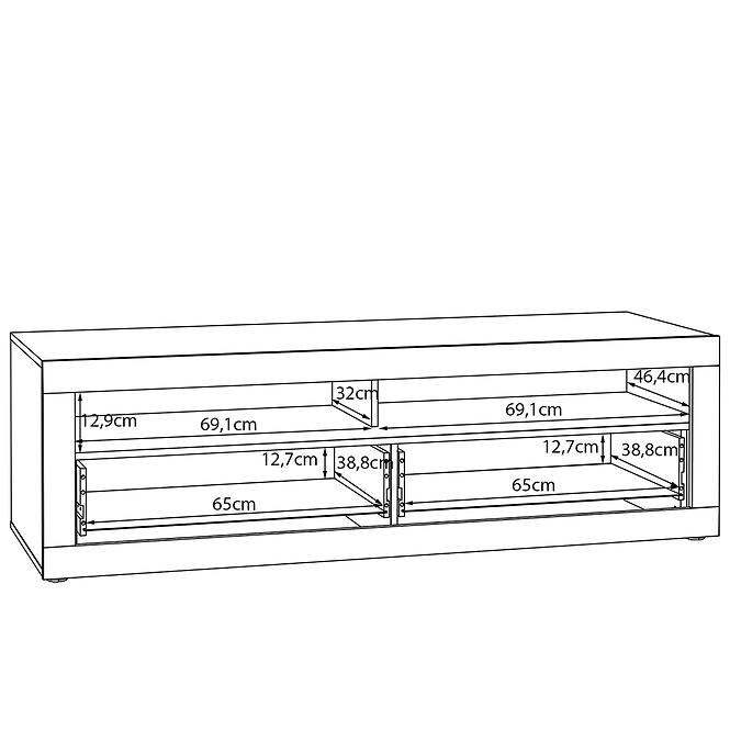 Szekrény RTV Talino Tölgy Mauvella TBBT121-D108 042025,6