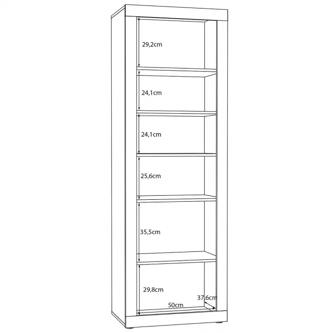 Regál Talino tölgy Mauvella TBBS711-D108