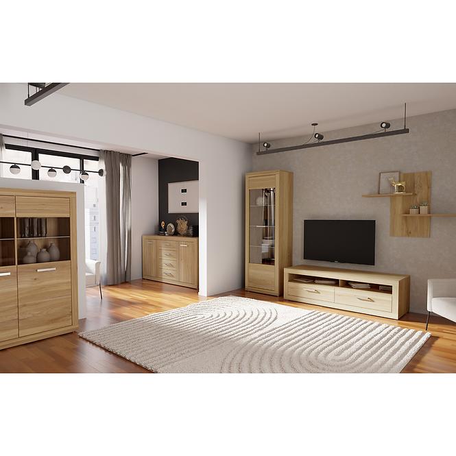 Regál Talino tölgy Mauvella TBBS711-D108,8
