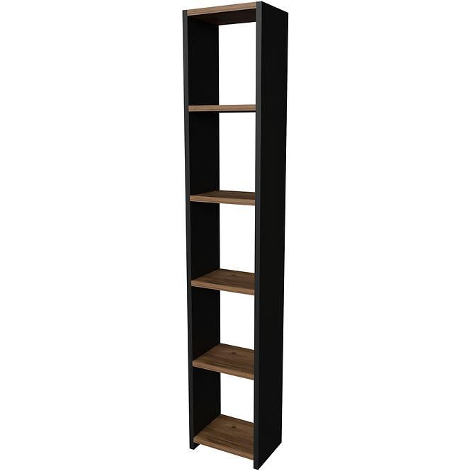 Regál FD-6LCBBS-071 antracit/természetes