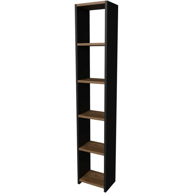 Regál FD-6LCBBS-071 antracit/természetes,3