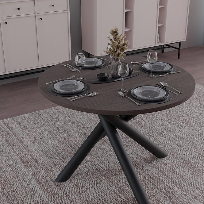 Asztal Oslo 110 cm wisconsin dió,10