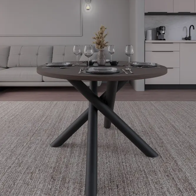 Asztal Oslo 110 cm wisconsin dió,8