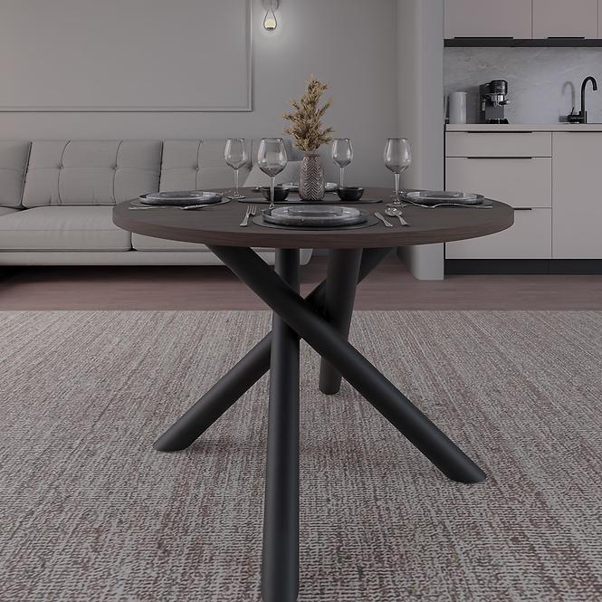 Asztal Oslo 110 cm wisconsin dió,8
