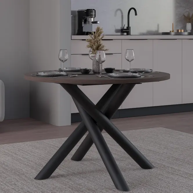 Asztal Oslo 110 cm wisconsin dió,9