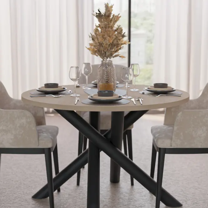 Asztal Oslo 110 cm lindberg tölgy,6