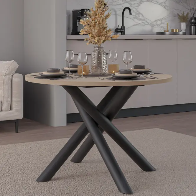 Asztal Oslo 110 cm lindberg tölgy,8