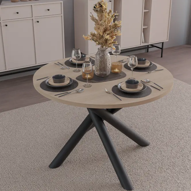 Asztal Oslo 110 cm lindberg tölgy,9