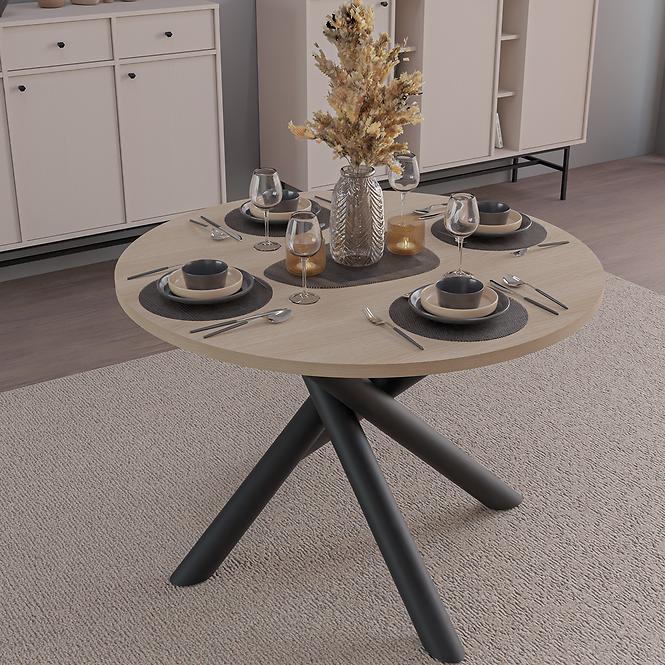 Asztal Oslo 110 cm lindberg tölgy,9