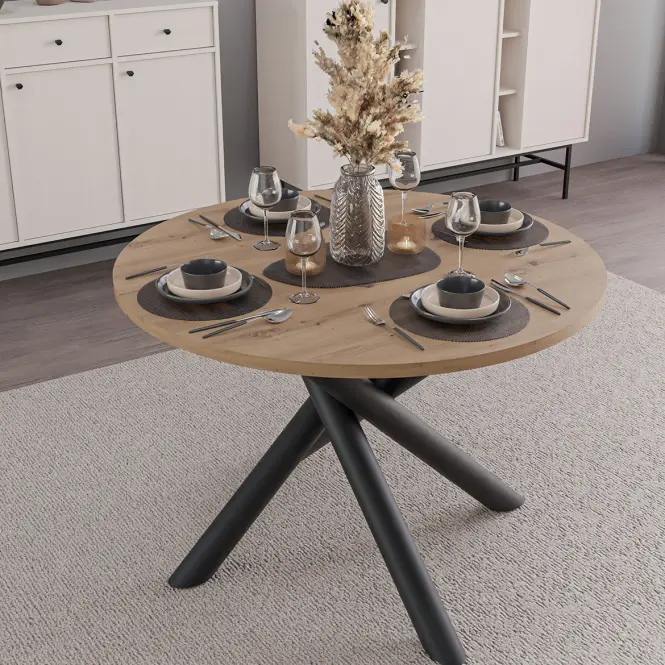 Asztal Oslo 110 cm artisan tölgy,10