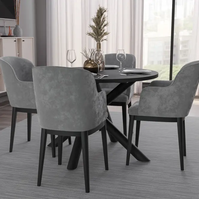 Asztal Oslo 110 cm portland hamu,3