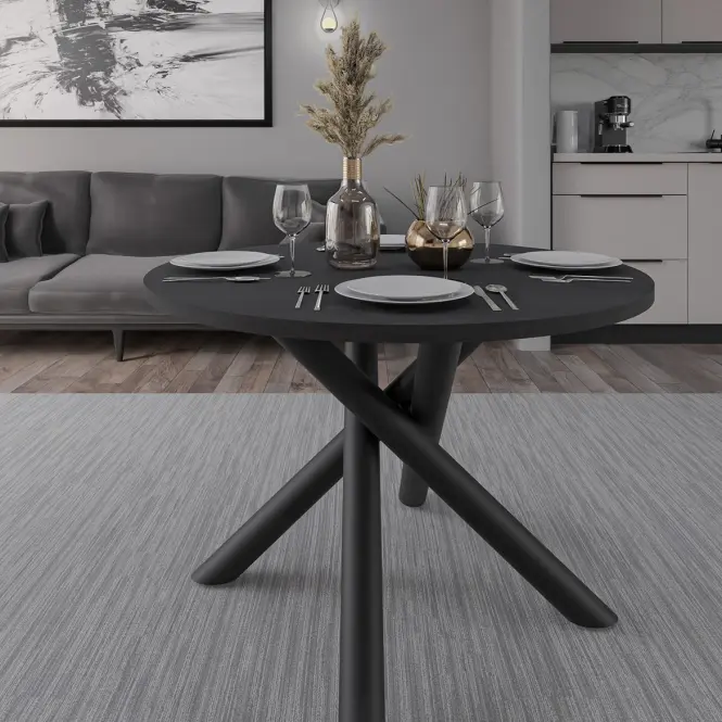 Asztal Oslo 110 cm portland hamu,7