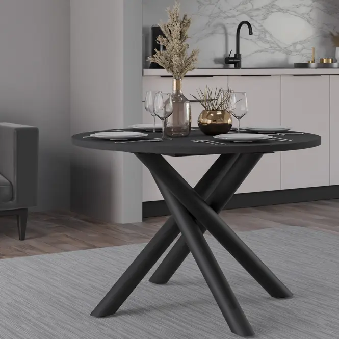 Asztal Oslo 110 cm portland hamu,8