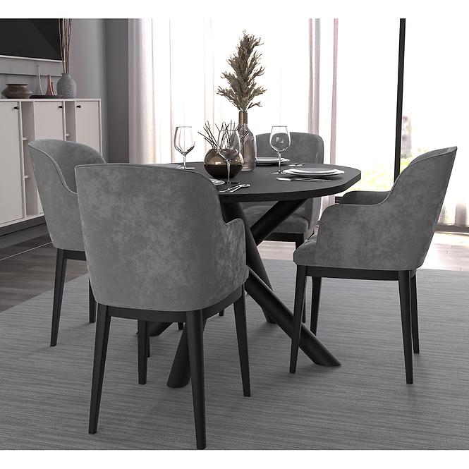 Asztal Oslo 138x100 cm portland hamu