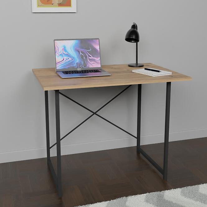Íróasztal Fd-6090sd-001 Természetes/Fekete