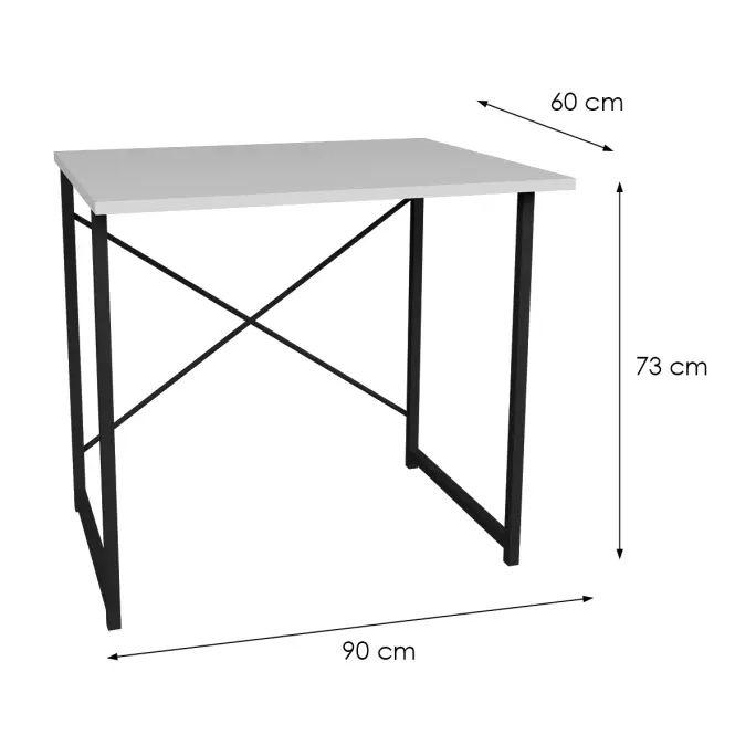 Íróasztal Fd-6090od-002 fehér/fekete