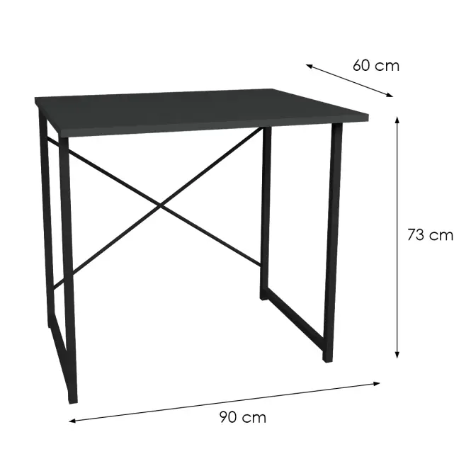 Íróasztal Fd-6090od-007 Antracit