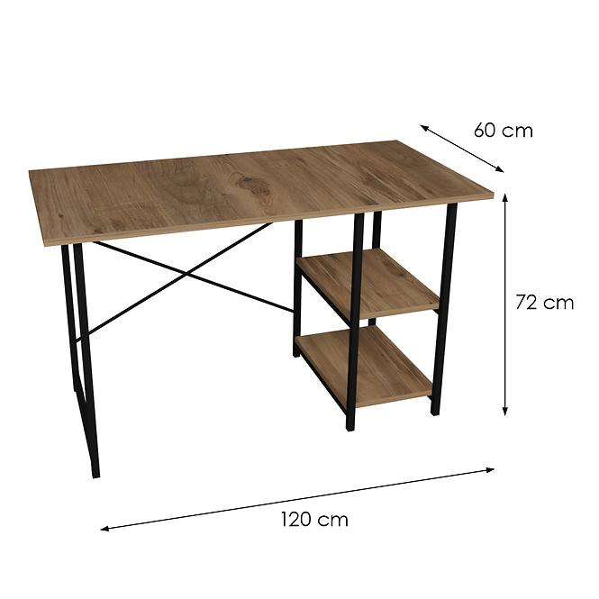 Íróasztal Fd-60120sd-001 Természetes/Fekete,4