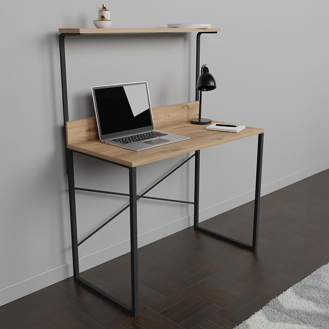 Íróasztal Fd-4590sd-001 Természetes/Fekete,6