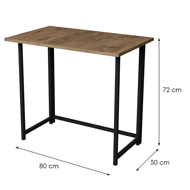 Íróasztal Składane Fd-5080fsd-001 Természetes/Fekete,4