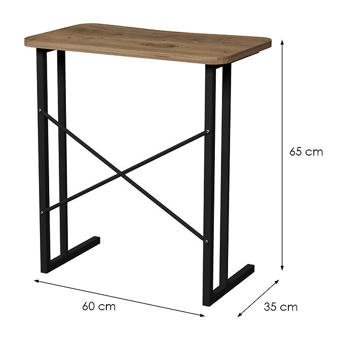 Íróasztal Fd-6035pld-001 Természetes/Fekete