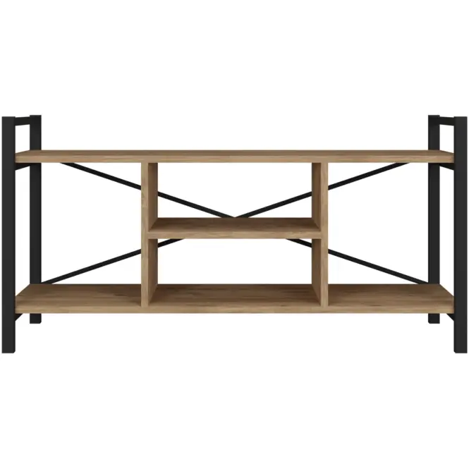 TV-asztal FD-12035TVU-001 tölgy/fekete,2