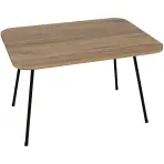 Összecsukható dohányzóasztal FD- FP6080FPT-001 tölgy/fekete