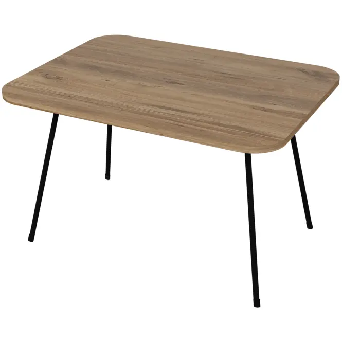 Összecsukható dohányzóasztal FD- FP6080FPT-001 tölgy/fekete,3