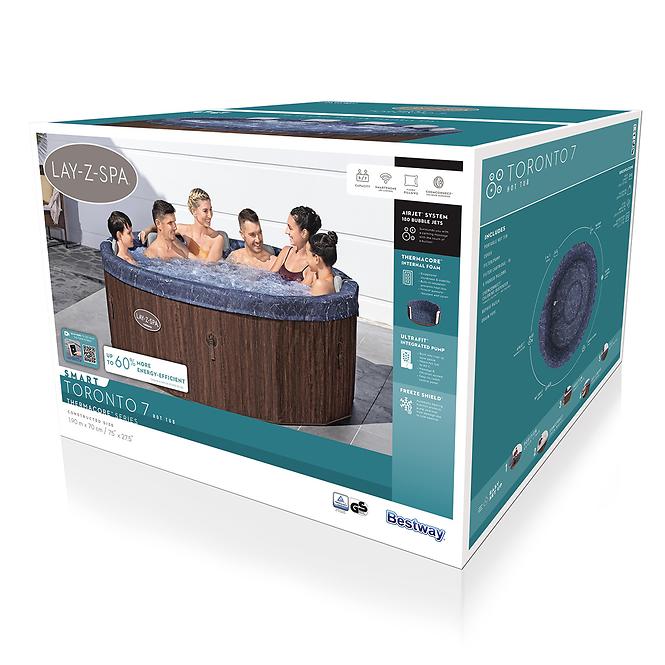 Hidromasszázs medence Spa 1.9x0.7m Toronto 6001W