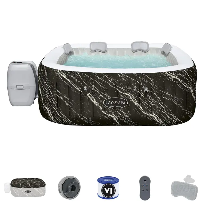 Hidromasszázs medence Spa 1.8x1.8x0.66m Hollywood 6001F