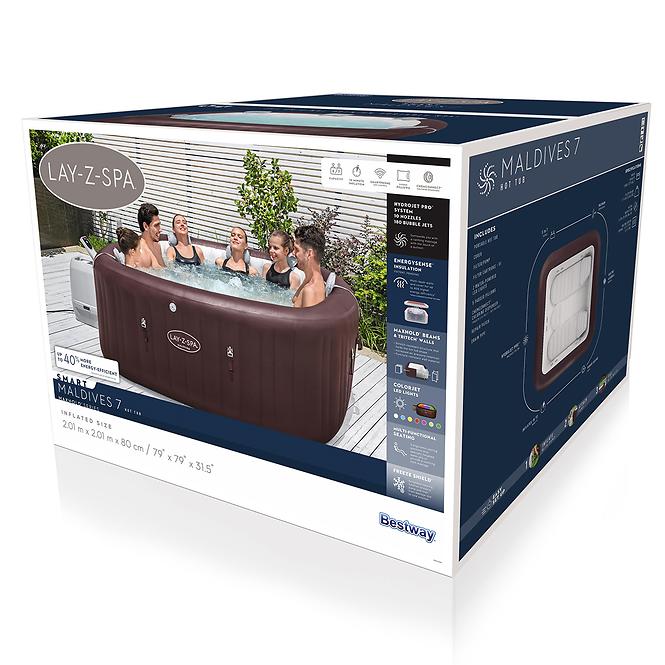 Hidromasszázs medence Spa 2.01x2.01x0.8m Maldives 6001U