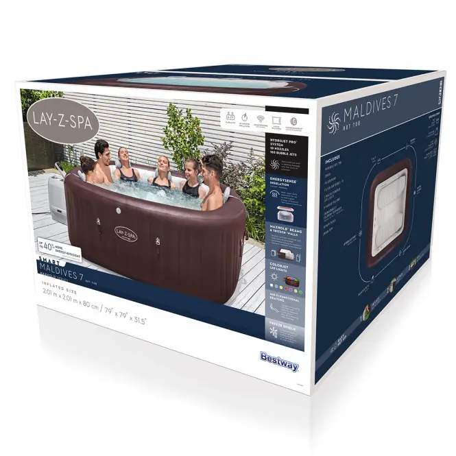 Hidromasszázs medence Spa 2.01x2.01x0.8m Maldives 6001U,18