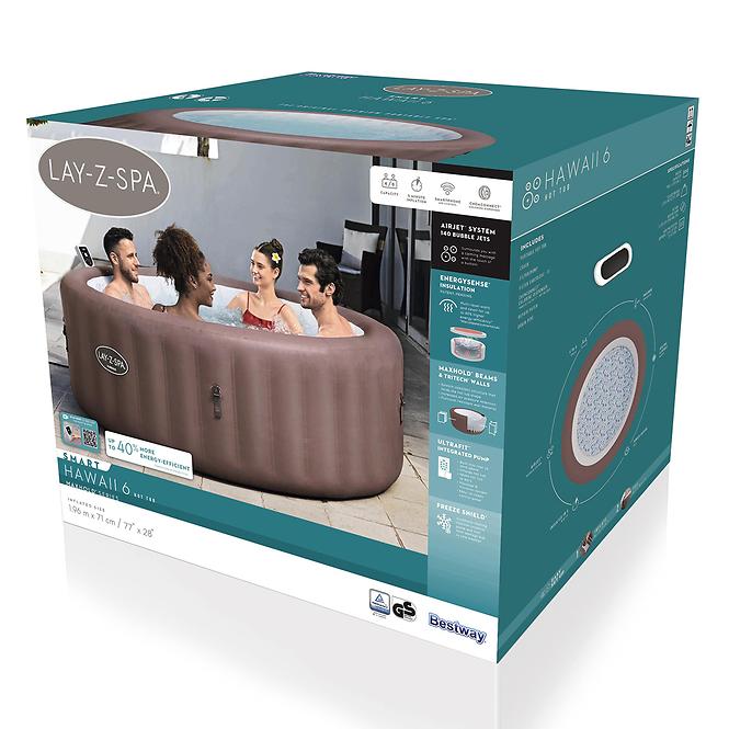 Hidromasszázs medence Spa 1.96x0.71m Hawaii 6001G