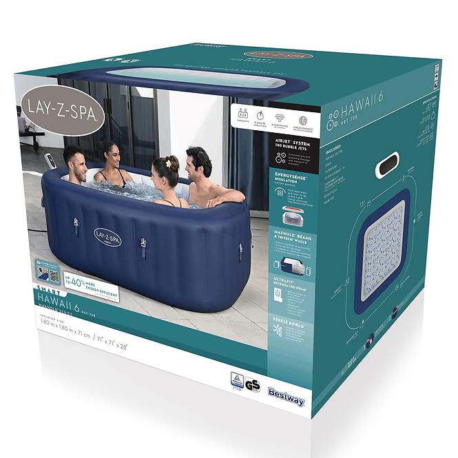 Hidromasszázs medence Spa 1.8x1.8x0.71m Hawaii 6001H
