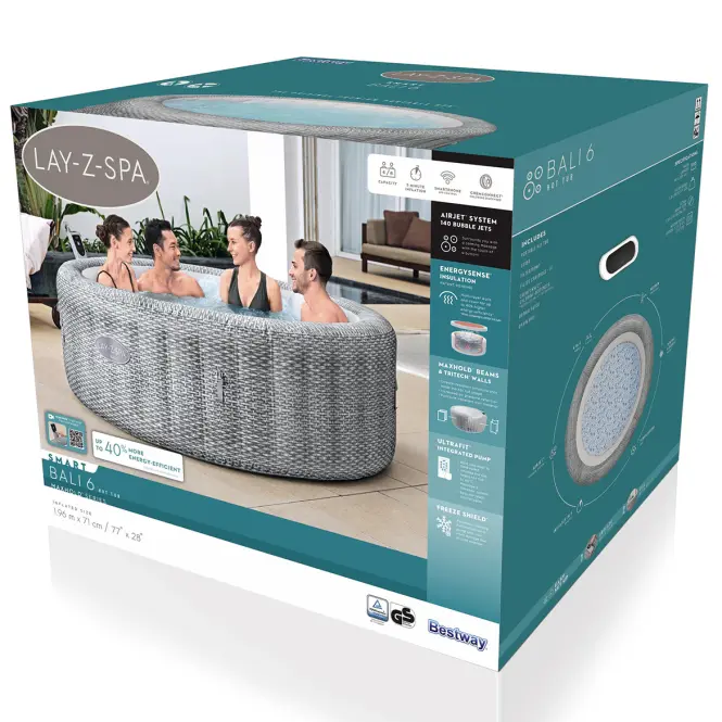 Hidromasszázs medence Spa 1.96x0.71m Bali 6001N,7