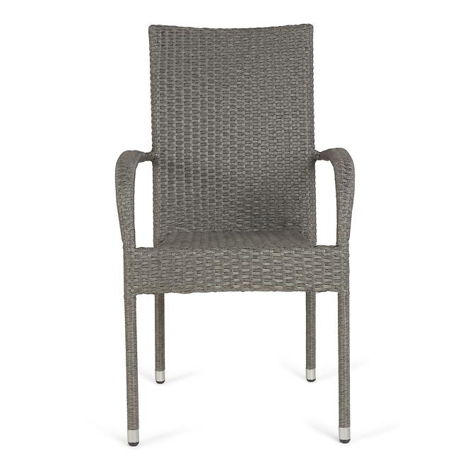 PARISO szürke rattan kerti szék