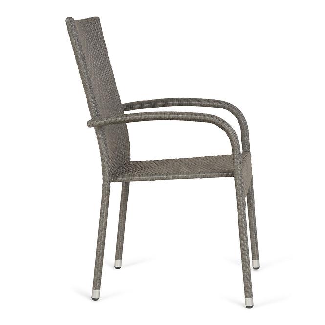PARISO szürke rattan kerti szék