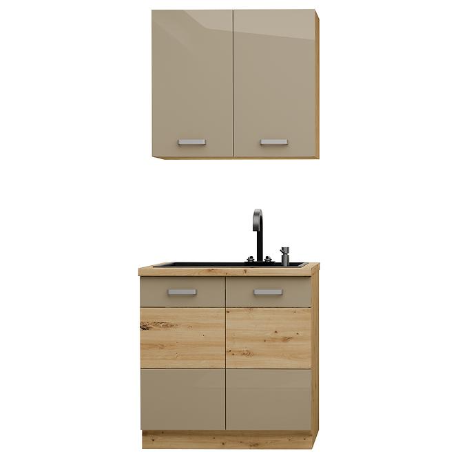 Konyhabútor Artisan Cappuccino 80cm Munkalap nélkül,2