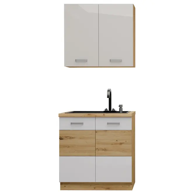 Konyhabútor Artisan White 80cm Munkalap nélkül,2