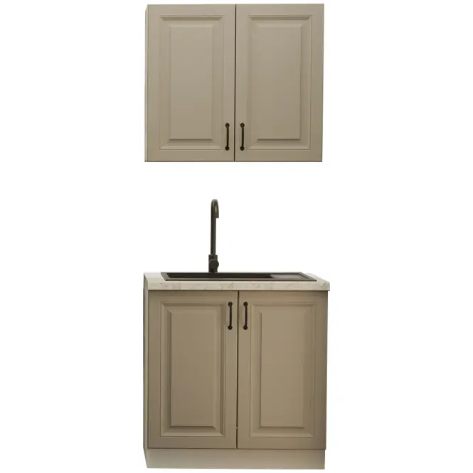 Konyhabútor Stilo Claygrey/Fehér 80cm Munkalap nélkül,2