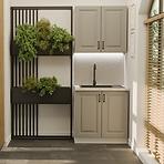 Konyhabútor Stilo Claygrey/Fehér 80cm Munkalap nélkül