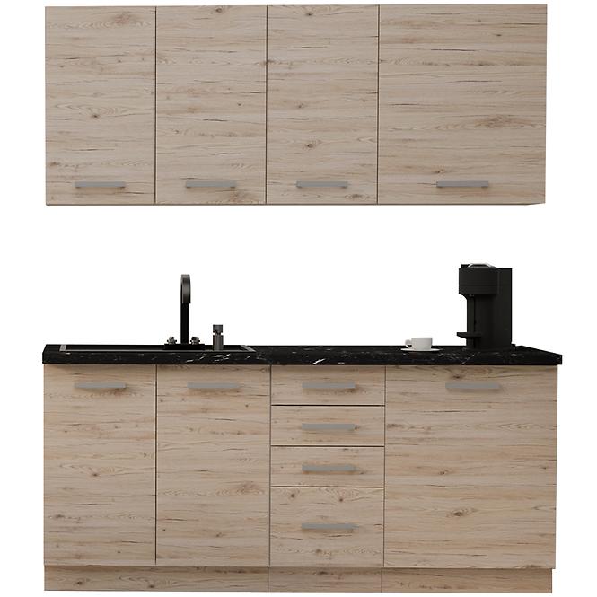 Konyhabútor Bordeaux 180cm Munkalap nélkül,3