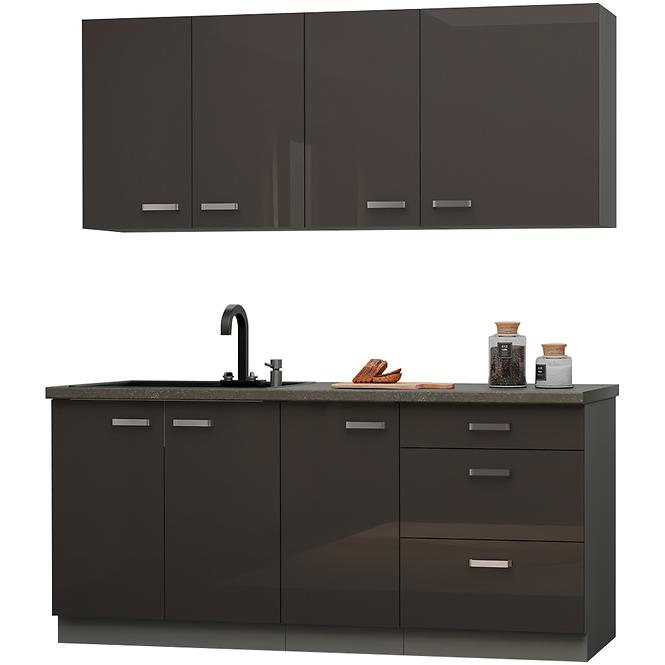 Konyhabútor Grey 180cm Munkalap nélkül,2