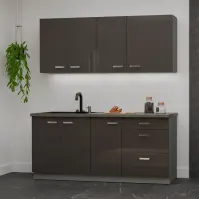 Konyhabútor Grey 180cm Munkalap nélkül